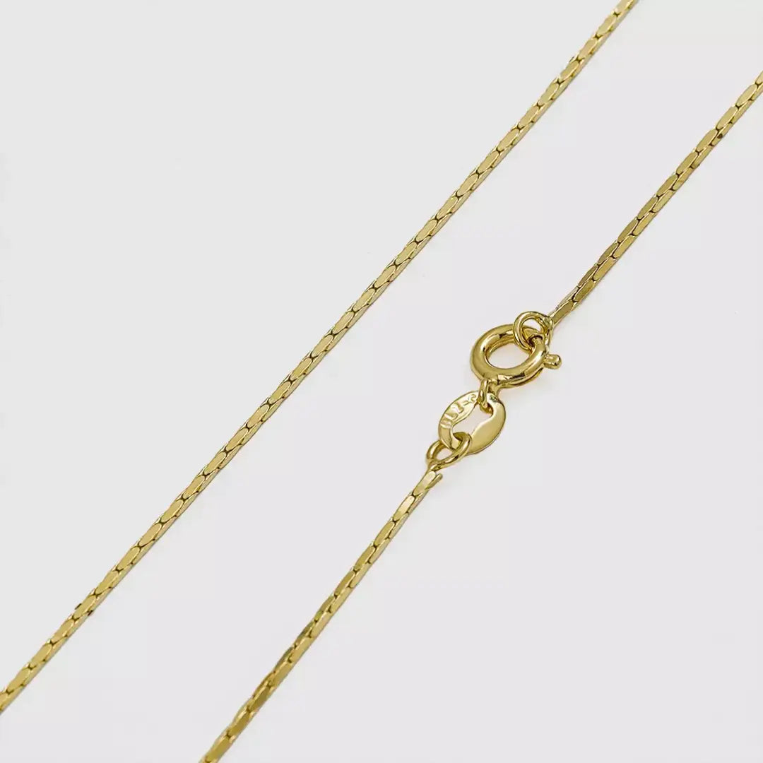 Cadena Cordón Cuadrado 1 mm 65 Cms43028