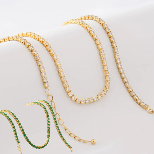 Cadena Circonias Unisex 45 Cms 43001