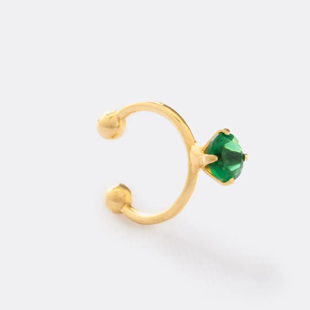 Piercing fake 1.4 cm VERDE