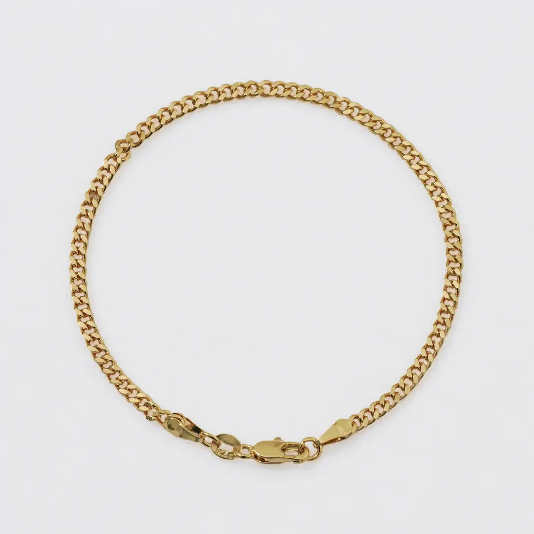 Pulsera Cubana Plana 20 Cms 50006