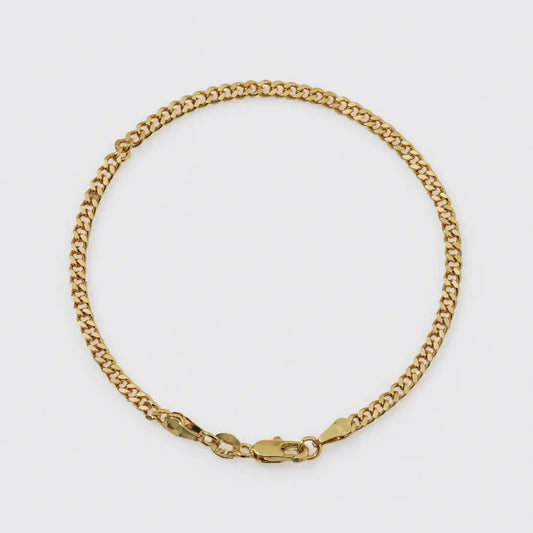 Pulsera Cubana Plana 20 Cms 50006