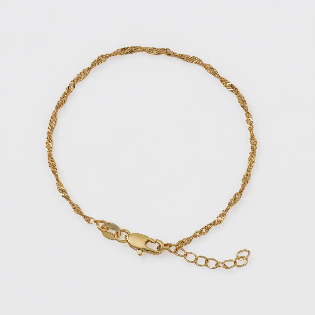 Pulsera Singapur 16 cms + Extensor 1.5 mm  50031