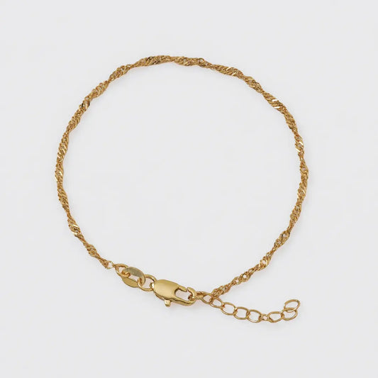 Pulsera Singapur 16 cms + Extensor 1.5 mm  50031